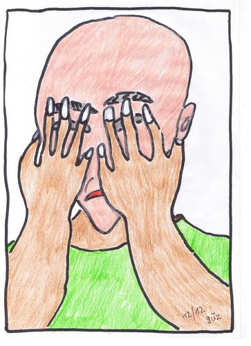 Cartoon: Verzweiflung (medium) by skätch-up tagged desperation,verzweiflung,depression,ausgebrannt,burnout