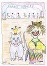 Cartoon: who is who  ??? (small) by skätch-up tagged beauty,beast,cinema,kino,cat,princess,katze,prinzessin,woman,frau