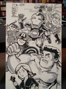 Cartoon: Cartoony avengers (small) by bennaccartoons tagged heroes,bennaccartoons,funny