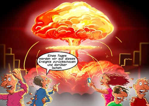 Cartoon: Atompilz (medium) by Chris Berger tagged atombombe,atomkraftwerk,atompilz,nuklearexplosion,optimismus,atombombe,atomkraftwerk,atompilz,nuklearexplosion,optimismus