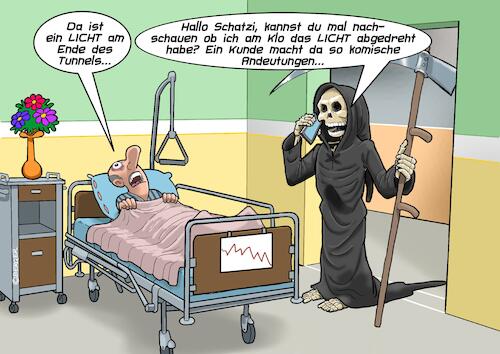 Cartoon: Tod (medium) by Joshua Aaron tagged tod,sterben,nahtoderlebnis,tod,sterben,nahtoderlebnis