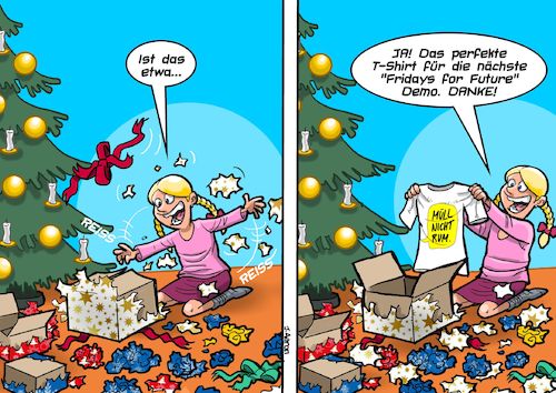 Cartoon: Verpackung (medium) by Chris Berger tagged fridays,for,future,umweltschutz,verpackungswahn,weihnachten,müllberg,fridays,for,future,umweltschutz,verpackungswahn,weihnachten,müllberg
