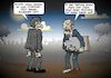 Cartoon: Ausweispflicht (small) by Joshua Aaron tagged corona,covid,test,zombie,ausweis