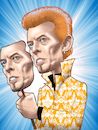 Cartoon: David Bowie (small) by Joshua Aaron tagged david,bowie,thin,white,duke