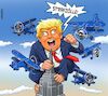Cartoon: Der orange King Kong (small) by Chris Berger tagged strafzölle,trump,grönland,greenland,empire,state,usa