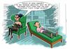 Cartoon: Domina Psychiaterin (small) by Joshua Aaron tagged domina,sm,psychologe,psychiater,couch,patient