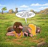 Cartoon: Erdloch (small) by Chris Berger tagged steinzeit,urmenschen,höhle,erdloch,anno,dazumal,urzeit
