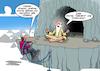 Cartoon: Eremit (small) by Joshua Aaron tagged eremit,einsiedler,weie,worte,berg,höhle,rat,tipps,ratschlag,suchender,wissender,berge