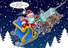 Cartoon: Ho Ho Holy Shit (small) by Chris Berger tagged impfung santa weihnachtsmann atemschutz covid 19 corona xmas weihnachten pandemie
