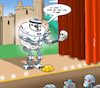 Cartoon: KI Hamlet (small) by Chris Berger tagged hamlet roboter künstliche intelligenz ai ki theater