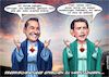 Cartoon: Ösi-Reservechristusse (small) by Joshua Aaron tagged neuwahlen,lügen,poiltik,supergau,kurz,strache,rechtsregierung,ibizagate