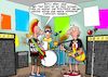 Cartoon: Punk is dead (small) by Joshua Aaron tagged punk,punkrock,karriere,yuppies