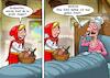 Cartoon: Rotkäppchen (small) by Joshua Aaron tagged rotkäppchen,großmutter,drogen,märchen