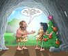 Cartoon: Stoneage Christmas (small) by Chris Berger tagged steinzeit,weihnachten,christbaum,weihnachtsfest,christi,geburt