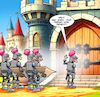Cartoon: Tor (small) by Chris Berger tagged schloss,tor,rammbock,mittelalter,ritter,sturm