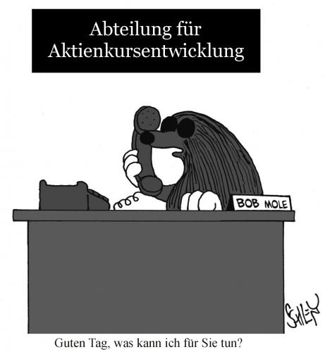 Cartoon: Aktienkursentwicklung (medium) by Karsten Schley tagged börse,aktien,märkte,business,geld,gewinn,wirtschaft