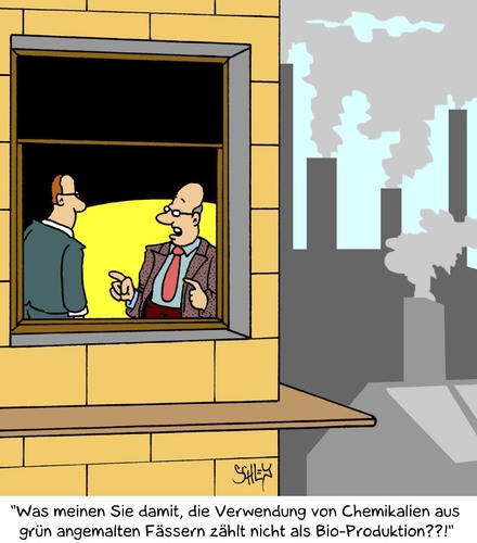 Cartoon: Bio! (medium) by Karsten Schley tagged bio,biologisch,organisch,wirtschaft,umwelt,umweltschutz,umweltverschmutzung,business,produktion,bio,biologisch,organisch,wirtschaft,umwelt,umweltschutz,umweltverschmutzung,business,produktion