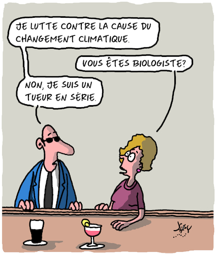 Cartoon: Biologiste? (medium) by Karsten Schley tagged changement,climatique,brasseries,hommes,femmes,professions,changement,climatique,brasseries,hommes,femmes,professions