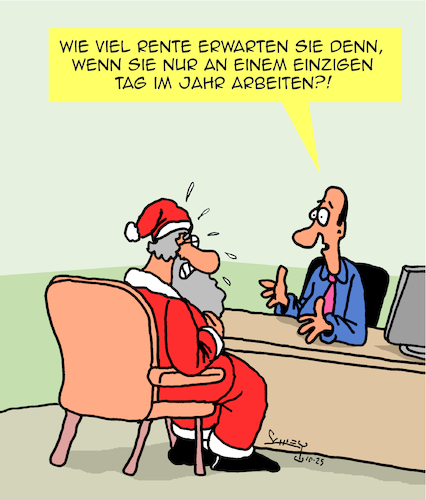Die Rente ist sicher... oder? (medium) Cartoon: Die Rente ist sicher... oder? (medium) by Karsten Schley tagged rente,weihnachten,weihnachtsmann,arbeit,arbeitszeit,erwerbstätigkeit,rentenanspruch,feiertage,religion,christentum,jesus,bibel,politik,gesellschaft,rente,weihnachten,weihnachtsmann,arbeit,arbeitszeit,erwerbstätigkeit,rentenanspruch,feiertage,religion,christentum,jesus,bibel,politik,gesellschaft