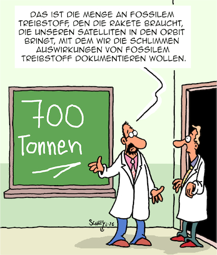 Cartoon: Fossiler Treibstoff (medium) by Karsten Schley tagged treibstoff,forschung,technik,wissenschaft,atmosphäre,orbit,raumfahrt,raketen,abgase,klima,gesundheit,treibstoff,forschung,technik,wissenschaft,atmosphäre,orbit,raumfahrt,raketen,abgase,klima,gesundheit