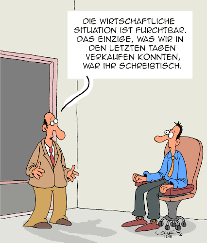 Cartoon: Furchtbar!! (medium) by Karsten Schley tagged wirtschaft,wirtschaftskrise,umsatzrückgänge,konjunktureinbruch,rezession,jobs,verkäufe,arbeitgeber,arbeitnehmer,politik,wirtschaftspolitik,politikversagen,gesellschaft,medien,wirtschaft,wirtschaftskrise,umsatzrückgänge,konjunktureinbruch,rezession,jobs,verkäufe,arbeitgeber,arbeitnehmer,politik,wirtschaftspolitik,politikversagen,gesellschaft,medien