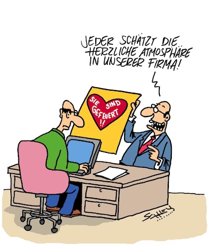 Cartoon: Ganz herzlich (medium) by Karsten Schley tagged arbeitgeber,arbeitnehmer,wertschätzung,büro,wirtschaft,business,mitarbeitermotivation,gesellschaft,deutschland,kapitalismus,arbeitslosigkeit,arbeitsrecht,arbeitgeber,arbeitnehmer,wertschätzung,büro,wirtschaft,business,mitarbeitermotivation,gesellschaft,deutschland,kapitalismus,arbeitslosigkeit,arbeitsrecht