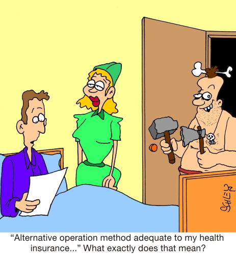 Cartoon: Health Insurance (medium) by Karsten Schley tagged health,insurances