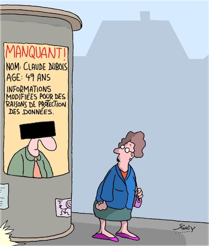 Cartoon: Manquant!! (medium) by Karsten Schley tagged protection,des,donnees,vie,privee,droits,civils,societe,politique,protection,des,donnees,vie,privee,droits,civils,societe,politique
