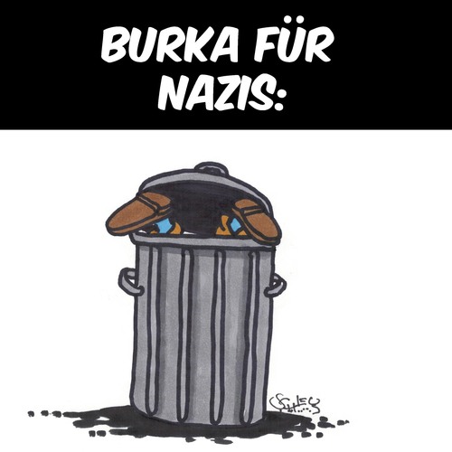 Cartoon: Modetrend (medium) by Karsten Schley tagged mode,burkas,nazis,politik,demokratie,bildung,kleidung,soziales,gesellschaft,deutschland,mode,burkas,nazis,politik,demokratie,bildung,kleidung,soziales,gesellschaft,deutschland