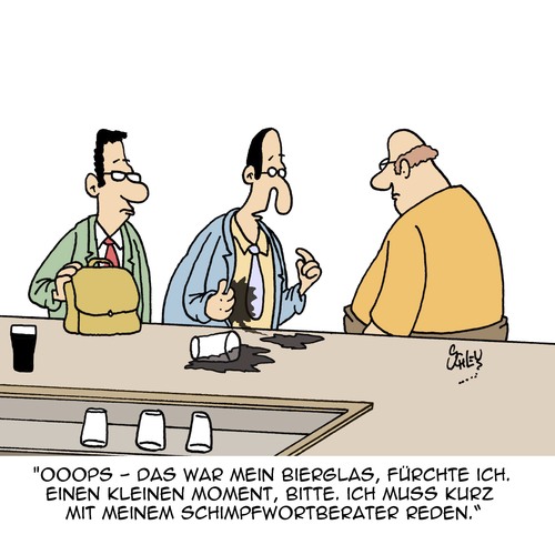 Cartoon: Neulich im Pub... (medium) by Karsten Schley tagged kneipen,pubs,bars,gastronomie,bier,beratung,berater,consultants,trinken,arbeit,arbeitgeber,arbeitnehmer,wirtschaft,business,kneipen,pubs,bars,gastronomie,bier,beratung,berater,consultants,trinken,arbeit,arbeitgeber,arbeitnehmer,wirtschaft,business