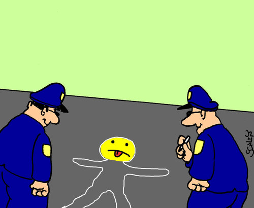 Cartoon: Polizei (medium) by Karsten Schley tagged kriminalität,deutschland,gesellschaft,polizei,kriminalität,deutschland,gesellschaft,polizei