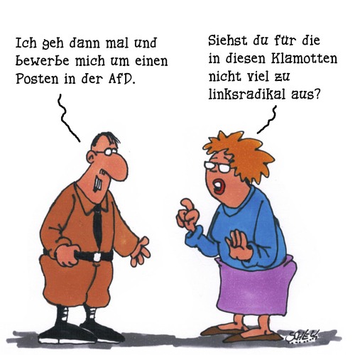 Cartoon: Posten (medium) by Karsten Schley tagged deutschland,gesellschaft,rassismus,afd,demokratie,politik,neonazis,rechtsextremismus,rechtsextremismus,neonazis,politik,demokratie,afd,rassismus,gesellschaft,deutschland