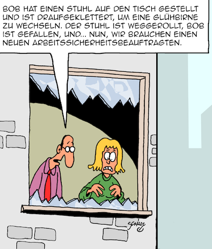 Cartoon: Sicherheit geht vor! (medium) by Karsten Schley tagged arbeitssicherheit,arbeitsunfälle,gesundheit,wirtschaft,business,experten,arbeitgeber,arbeitnehmer,gesellschaft,arbeitssicherheit,arbeitsunfälle,gesundheit,wirtschaft,business,experten,arbeitgeber,arbeitnehmer,gesellschaft