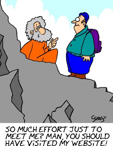 Cartoon: So much effort just to meet me? (medium) by Karsten Schley tagged nature