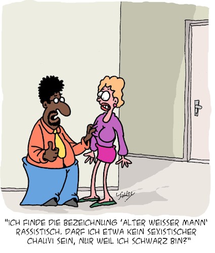 Cartoon: Stoppt Rassismus! (medium) by Karsten Schley tagged rassismus,sexismus,chauvinismus,männer,frauen,politik,sprache,gesellschaft,rassismus,sexismus,chauvinismus,männer,frauen,politik,sprache,gesellschaft