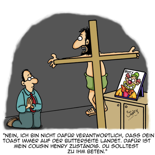 Cartoon: Täglich Brot (medium) by Karsten Schley tagged religion,glaube,kirche,jesus,katholizismus,bibel,beten,familie,religion,glaube,kirche,jesus,katholizismus,bibel,beten,familie