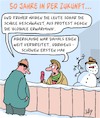 Cartoon: Aberglaube (small) by Karsten Schley tagged wetter,klima,temperaturen,kälte,klimaerwärmung,aberglaube,realität,wissenschaft,religion,gesellschaft,deutschland