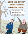 Cartoon: Blind (small) by Karsten Schley tagged neonazis,kriminalität,terrorismus,hass,faschismus,politik,justiz,polizei,gesellschaft,deutschland