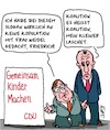 Cartoon: CDU macht Kinder? (small) by Karsten Schley tagged politik,wahlen,cdu,deutschland,wahlkampfslogans,sprache,laschet,medien,demokratie,gesellschaft