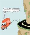Cartoon: Coronavirus - La Courbe (small) by Karsten Schley tagged coronavirus,courbe,politique,sante,science,recherche
