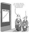 Cartoon: Die Zahlen gehen hoch (small) by Karsten Schley tagged business,wirtschaft,umsätze,verluste,zahlen,statistik,reviews,arbeitgeber,arbeitnehmer,karriere,gesellschaft