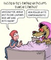 Cartoon: Drogenkonsum (small) by Karsten Schley tagged drogen,corona,medien,gesellschaft,gesundheit,märchen,sucht,familien,kriminalität
