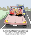 Cartoon: E-Fluchtauto (small) by Karsten Schley tagged emobilität,verbrennerverbot,antriebe,technik,autos,politik,eu,verkehr,verbotspolitik,umweltschutz,klima,gesellschaft