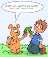 Cartoon: Easter Egg (small) by Karsten Schley tagged religion,easter,bunnies,holidays,christianity,myths,gifts,kids,society