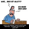 Cartoon: Flüchtling (small) by Karsten Schley tagged flüchtlinge,migration,politik,deutschland,gesellschaft,faschismus,freiheit,demokratie,gastronomie,bier,pubs,bars