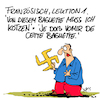 Cartoon: Französisch (small) by Karsten Schley tagged politik,wahlen,frankreich,populismus,rechtsextremismus,fn,europa,gesellschaft,demokratie