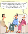 Cartoon: Geheimnis (small) by Karsten Schley tagged liebe,ehe,beziehungen,streit,sprachen,verständigung,erfolg,alter