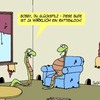 Cartoon: Glückspilz (small) by Karsten Schley tagged wohnen,apartments,leben,tiere,schlangen,ratten,miete,bauen,immobilien