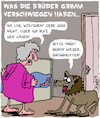 Cartoon: Gnade!! (small) by Karsten Schley tagged märchen,tierquälerei,wölfe,filme,literatur,brüder,grimm,tiere,erpressung,jagd,natur,gesellschaft