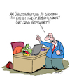 Cartoon: Illegal!! (small) by Karsten Schley tagged arbeit,arbeitgeber,arbeitnehmer,stress,arbeitskampf,kapitalismus,ausbeutung,arbeitsbelastung,wirtschaft,business,gesellschaft,tod